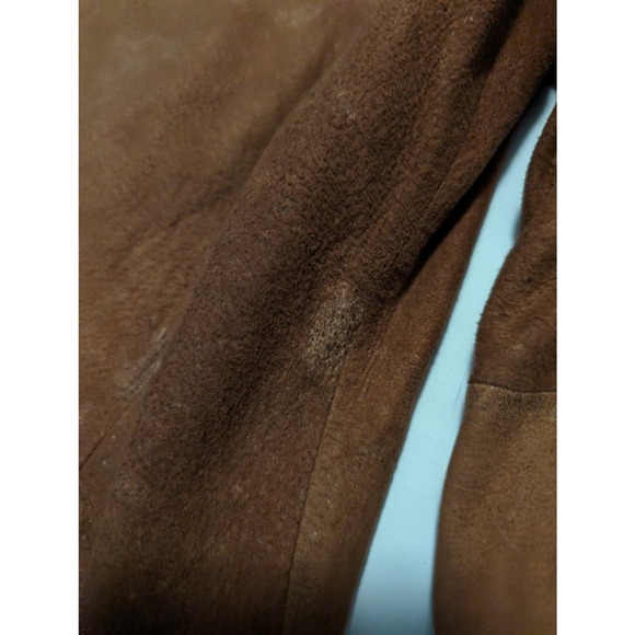 Lucky Brand Lucky Legend Womens Brown Suede Leather Jacket Size Medium Laced - Picture 10 of 16